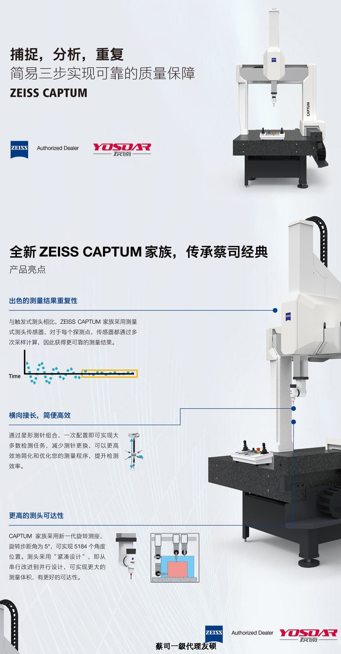 鹤岗蔡司三坐标CAPTUM
